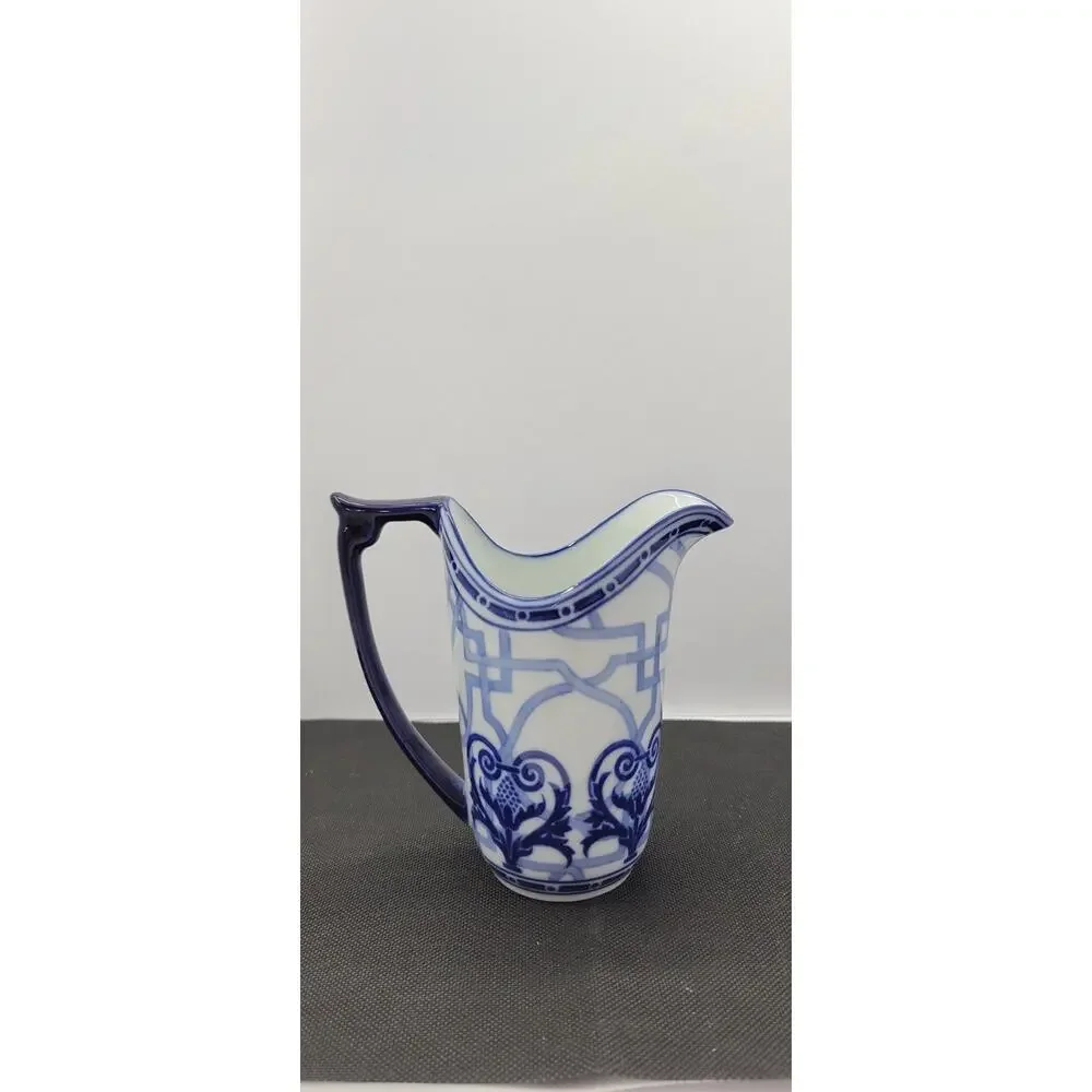 Vintage Bombay Windsor Blue White Porcelain Creamer Pitcher w/ Box